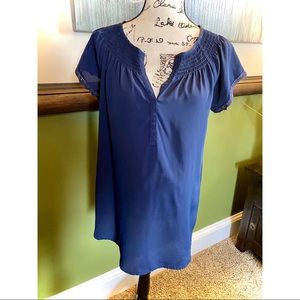Motherhood Maternity Short Sleeved Blue Top